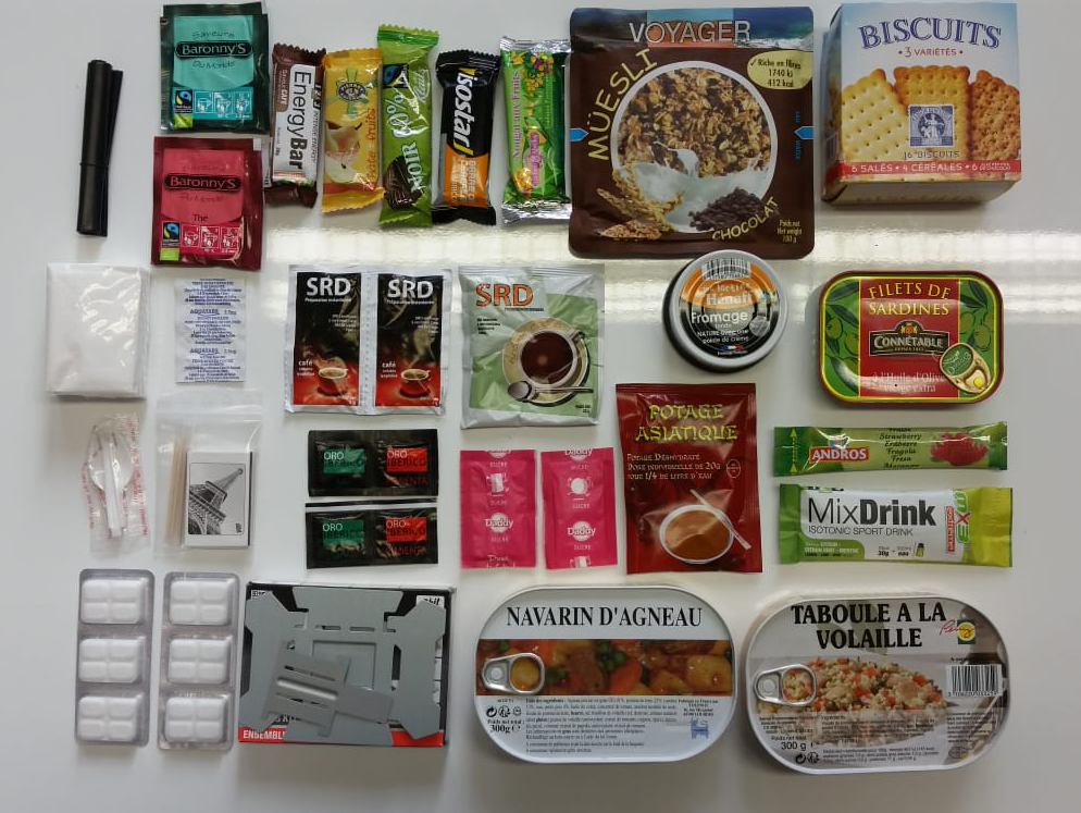 Franz&ouml;siche Epa, 24h Rationen, verschiedene Sorten