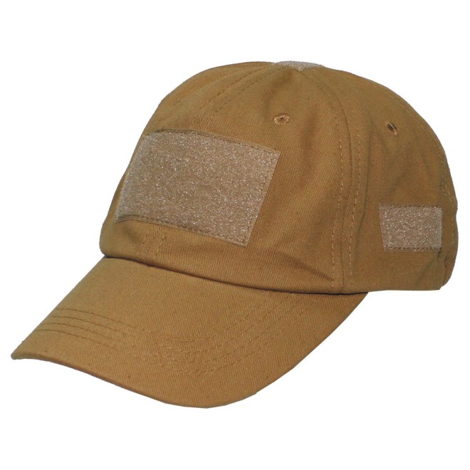 Einsatz-Cap coyote mit Klettflauschpatches, basecap coyote, bundeswehr mütze, Kopfbedeckung coyote, Sonnenschutz coyote