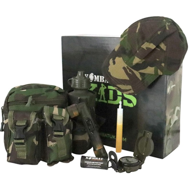 Kinder Entdecker Set, Explorer, Hüfttasche mit Flasche, Kompass, Basecap, Leuchstab