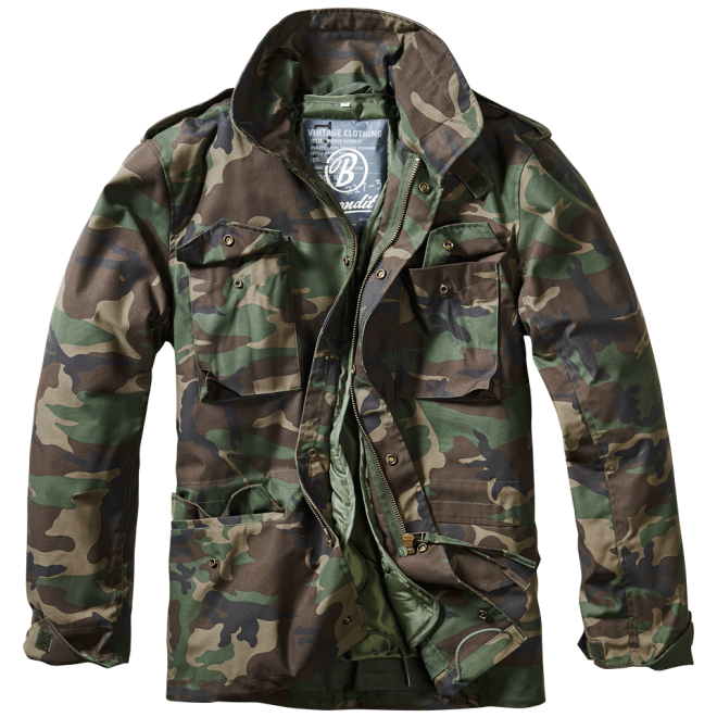 Brandit Fieldjacket woodland, M65 Feldjacke woodland, M65 Field jacket woodland