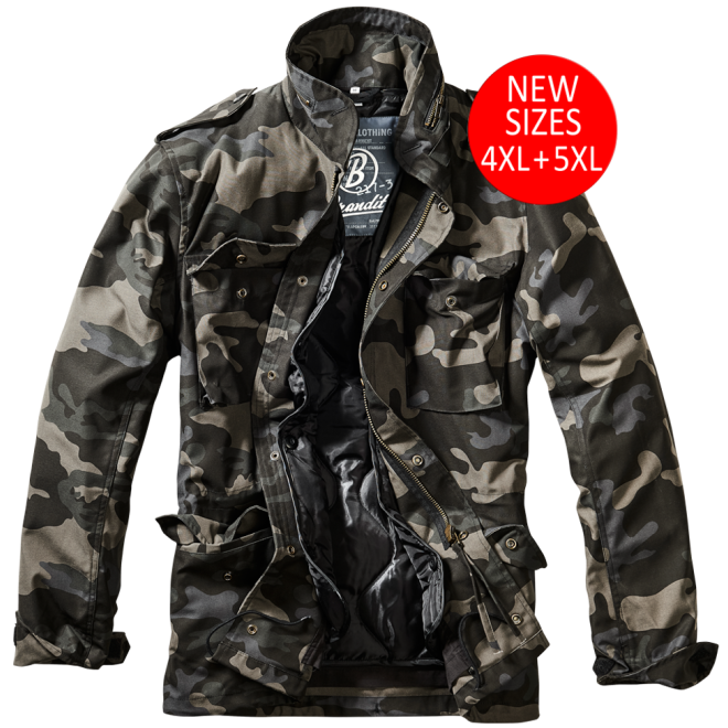 Brandit Fieldjacket dark camo, M65 Giant Jacke dark camo