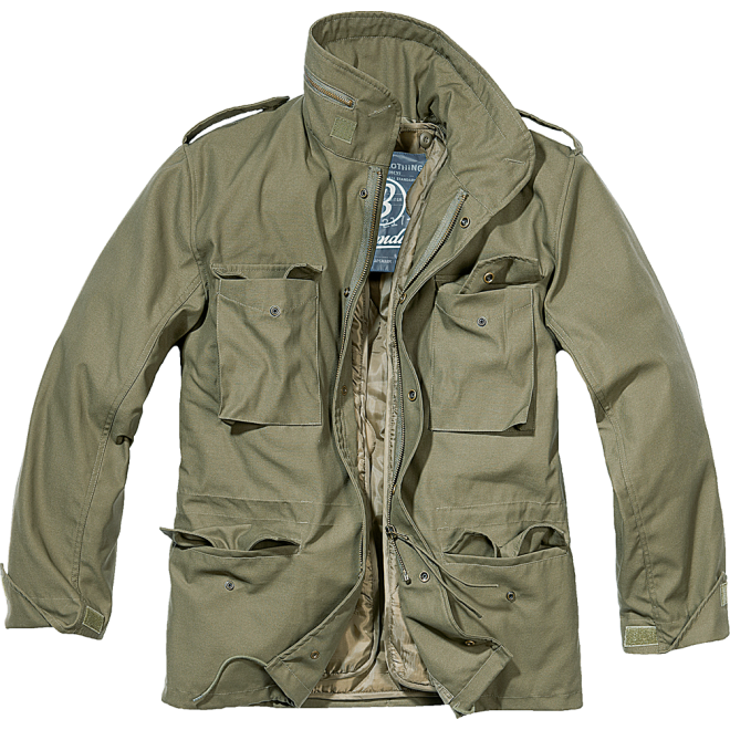 Brandit Fieldjacket schwarz black, M65 Feldjacke schwarz black