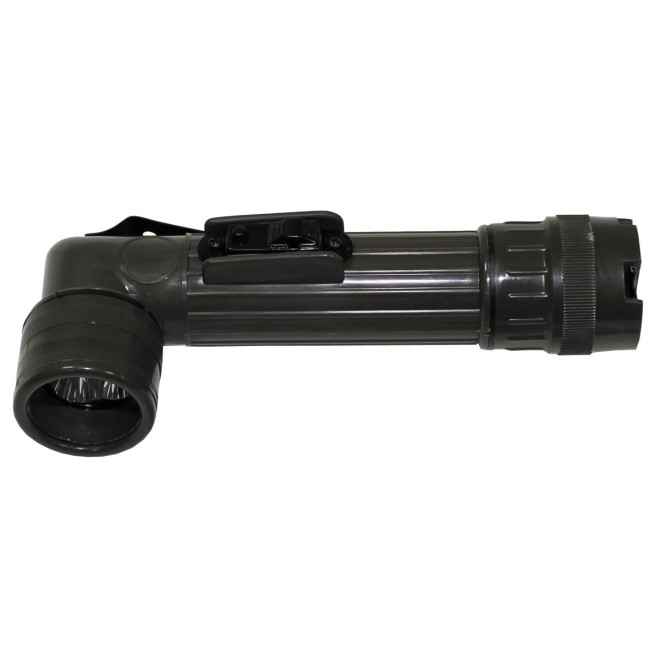Winkeltaschenlampe LED oliv, Taschenlampe outdoor, Survivalzubehör, Überlebenstraining, Beleuchtung Outdoor