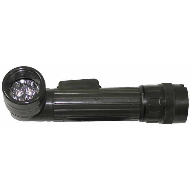 US-Winkeltaschenlampe LED oliv, Taschenlampe outdoor, Survivalzubehör, Überlebenstraining, Beleuchtung Outdoor