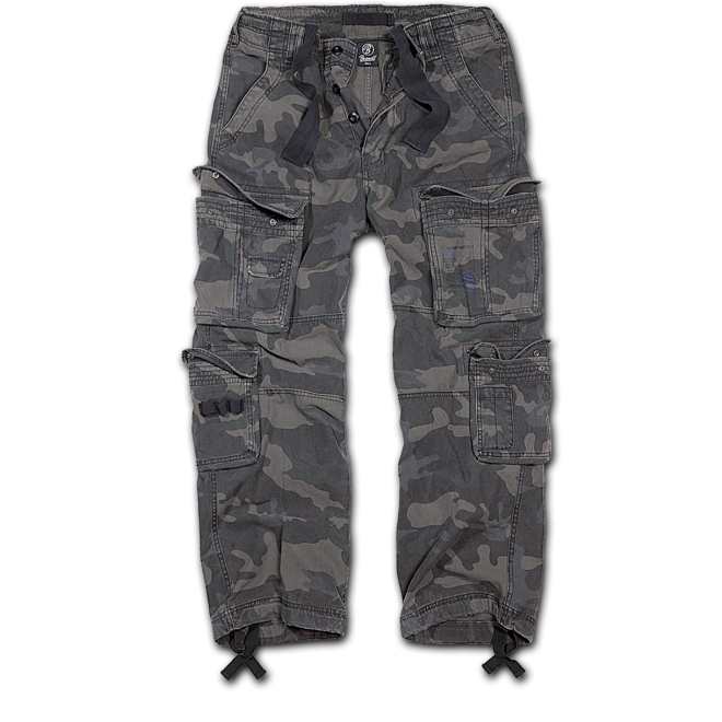 Brandit pure vintage Hose, Outdoorhose dark camo, Brandit Hose, Wanderhose, Freizeithose darkcamo