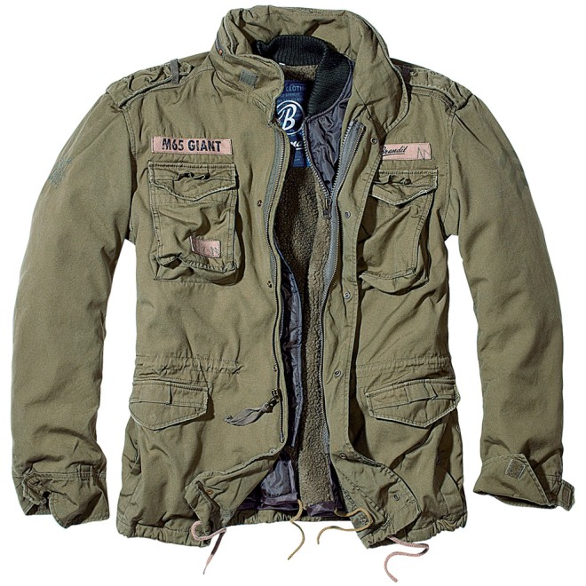 Brandit Giant Jacke oliv, M65 Giant Jacke oliv
