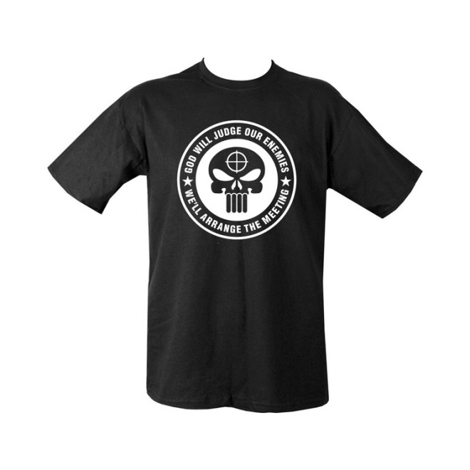 Sniper-T-Shirt schwarz, good will judge ,T-Shirt Army Spruch, Sprueche-T-Shirt cool schwarz