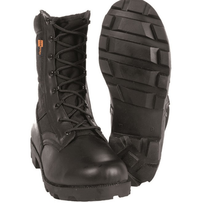 Tropenstiefel codura schwarz, Bundeswehr Stiefel schwarz, Outdoor-Schuhe, Outdoor-Stiefel, Wanderstiefel codura schwarz