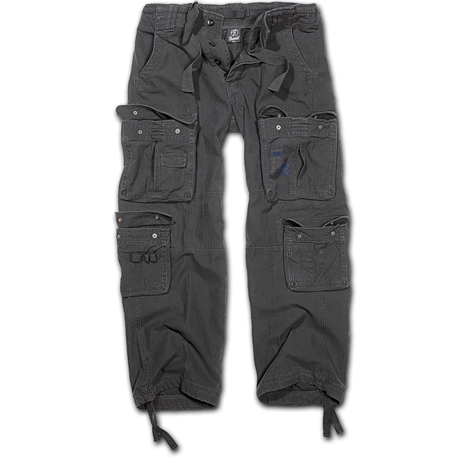 Brandit pure vintage Hose, Outdoorhose black, Brandit Hose schwarz, Wanderhose, Freizeithose schwarz, Outdoorhose black