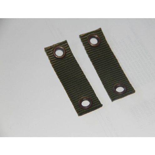Bundeswehr BW Adapter KTS oliv 2-tlg, Koppeladapter für Mollesysteme, Laser-Cut