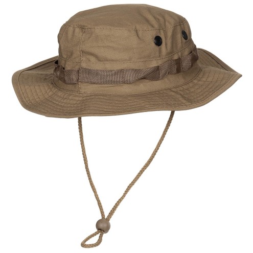 US GI Buschhut, mit Kinnband, GI Boonie, Rip Stop, coyote