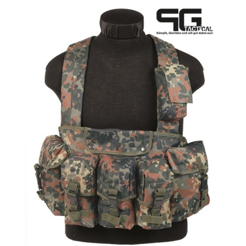CHEST RIG 6-POCKET FLECKTARN