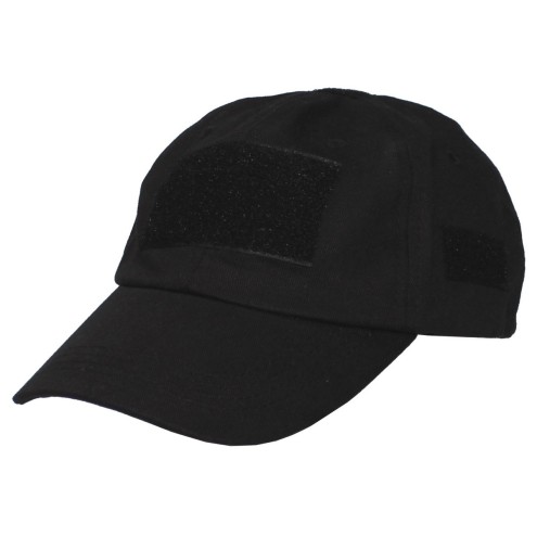 Einsatz-Cap, mit Klett, Einheitsgröße, schwarz