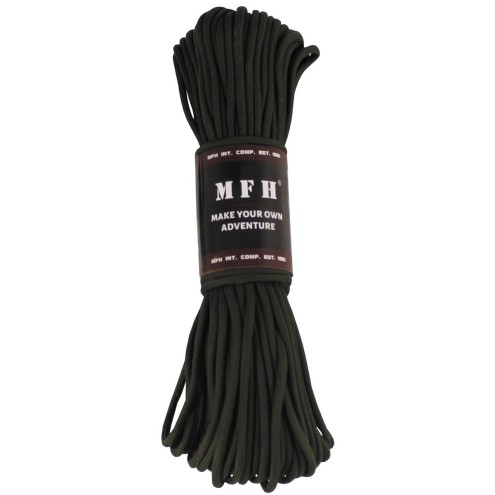 Paracord, Fallschirmleine oliv 50 FT ca.15,24m