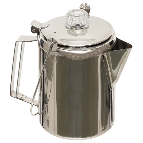 Kaffeekanne, mit Perkolator Edelstahl, (9 Tassen)