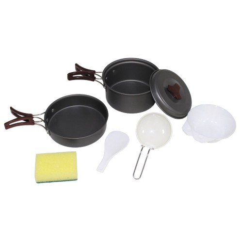 Kochgeschirr, Aluminium, eloxiert, klein (für eine Person)