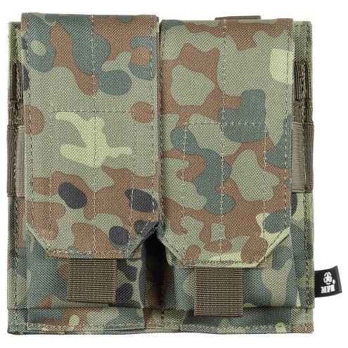 Magazintasche 2-fach, MOLLE, flecktarn