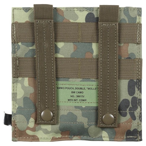 Magazintasche 2-fach, MOLLE, flecktarn