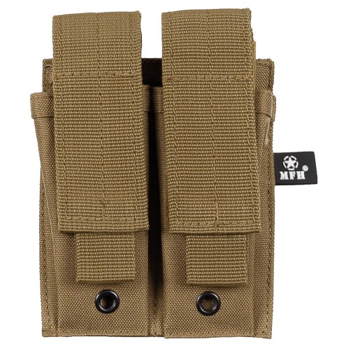 Magazintasche 2-fach, klein, MOLLE, coyote