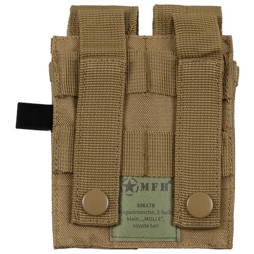 Magazintasche 2-fach, klein, MOLLE, coyote