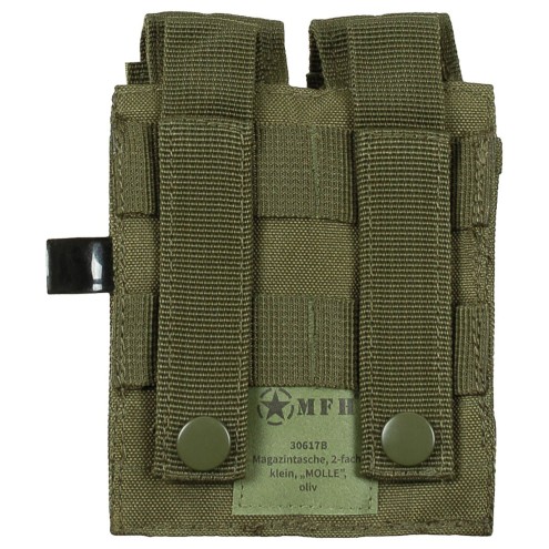 Magazintasche 2-fach, klein, MOLLE, oliv