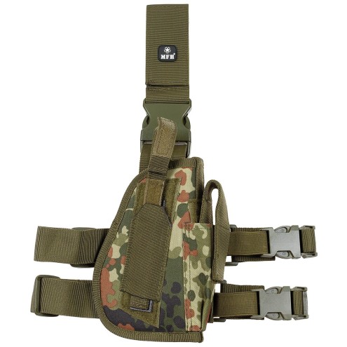 Pistolenbeinholster rechts, flecktarn