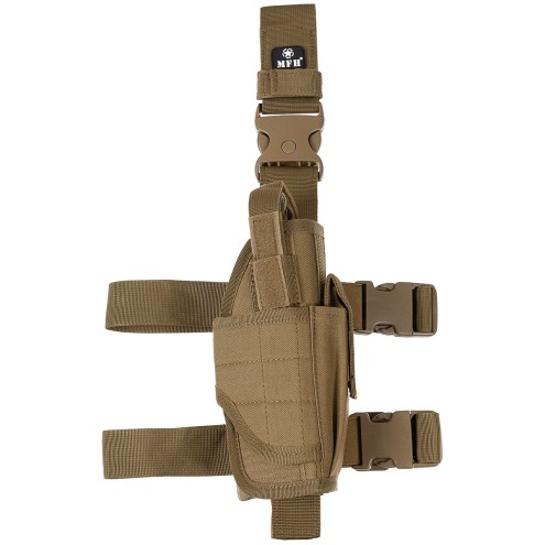 Pistolenbeinholster verstellbar, rechts, coyote