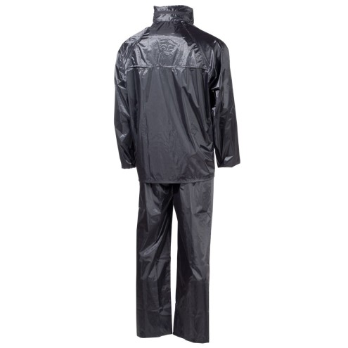 Regenanzug, Polyester, schwarz
