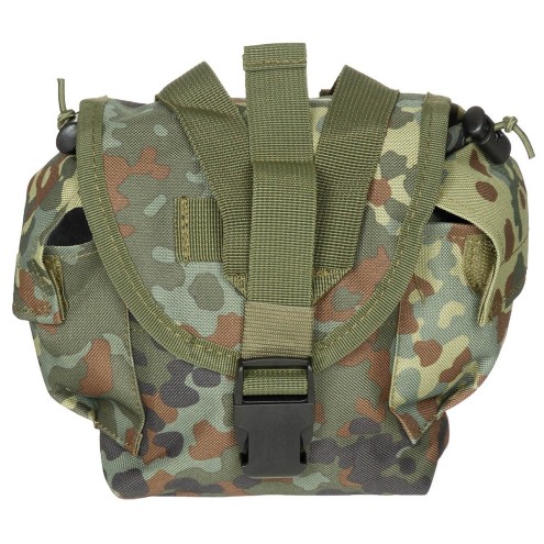 Trinkflaschen Tasche, MOLLE, flecktarn
