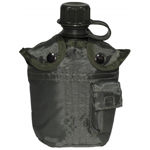 US Feldflasche Kunststoffhülle oliv, 1 l, BPA-frei