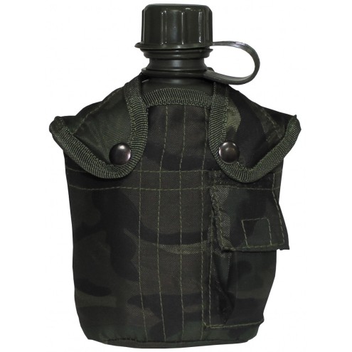 US Feldflasche Kunststoffhülle woodland, 1 l, BPA-frei