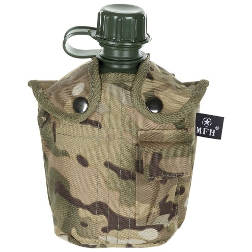 US Feldflasche Kunststoffhülle operation-camo, 1 l, BPA-frei
