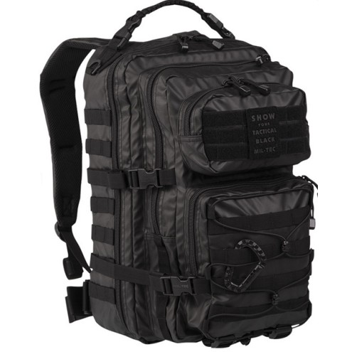 US Rucksack Assault Pack Large 36L, TACTICAL BLACK – TWO STRAP