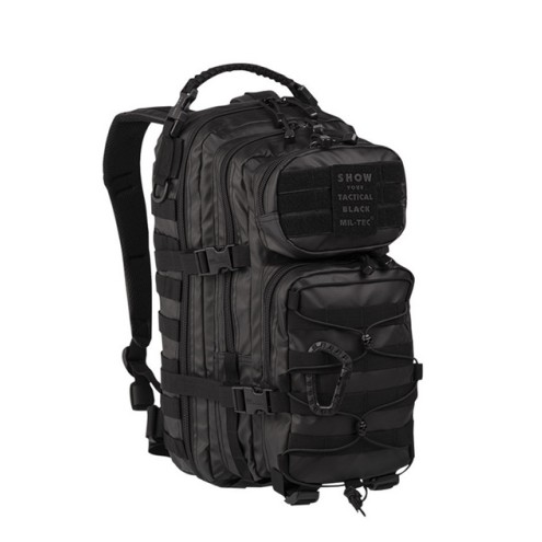 US Rucksack Assault Pack Small 20L, TACTICAL BLACK – TWO STRAP