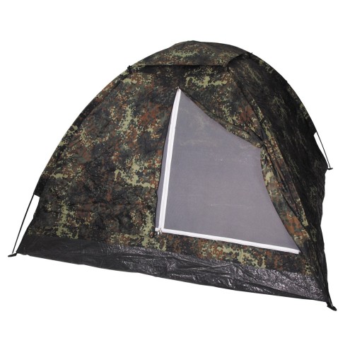 Zelt, Monodom, 3 Personen, flecktarn, Gr. 210x210x130 cm