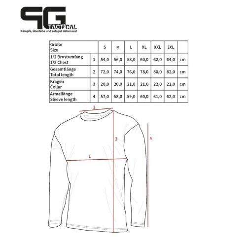 Langarmshirt Co Flecktarn