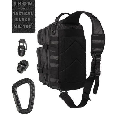 US Rucksack Assault Pack Large 29L, TACTICAL BLACK – ONE STRAP