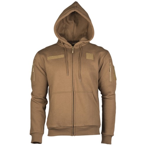 Tactical Kapuzenjacke COYOTE mit Klett für Patches