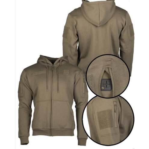 Tactical Kapuzenjacke RANGER GREEN mit Klett für Patches