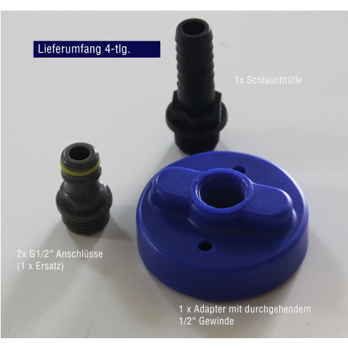 Adapter Wassertankdeckel, Wasserfülladapter, BLAU, Wohnmobil, Caravan 3-PIN 3-Pin, 68mm oder 78mm