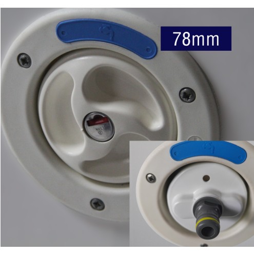 Adapter Wassertankdeckel, Wasserfülladapter, WEISS, Wohnmobil, Caravan 3-PIN 3-Pin, 68mm oder 78mm