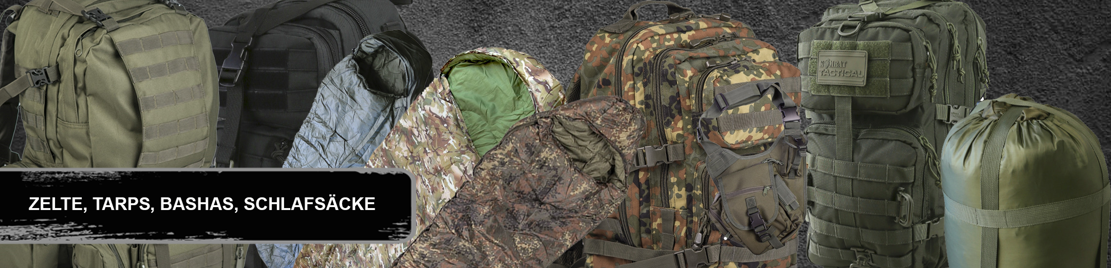 Outdoor-Survival-Rucksaecke-Zelte-Schlafsaecke-Bashas-Tarps-Mehrzweckplane